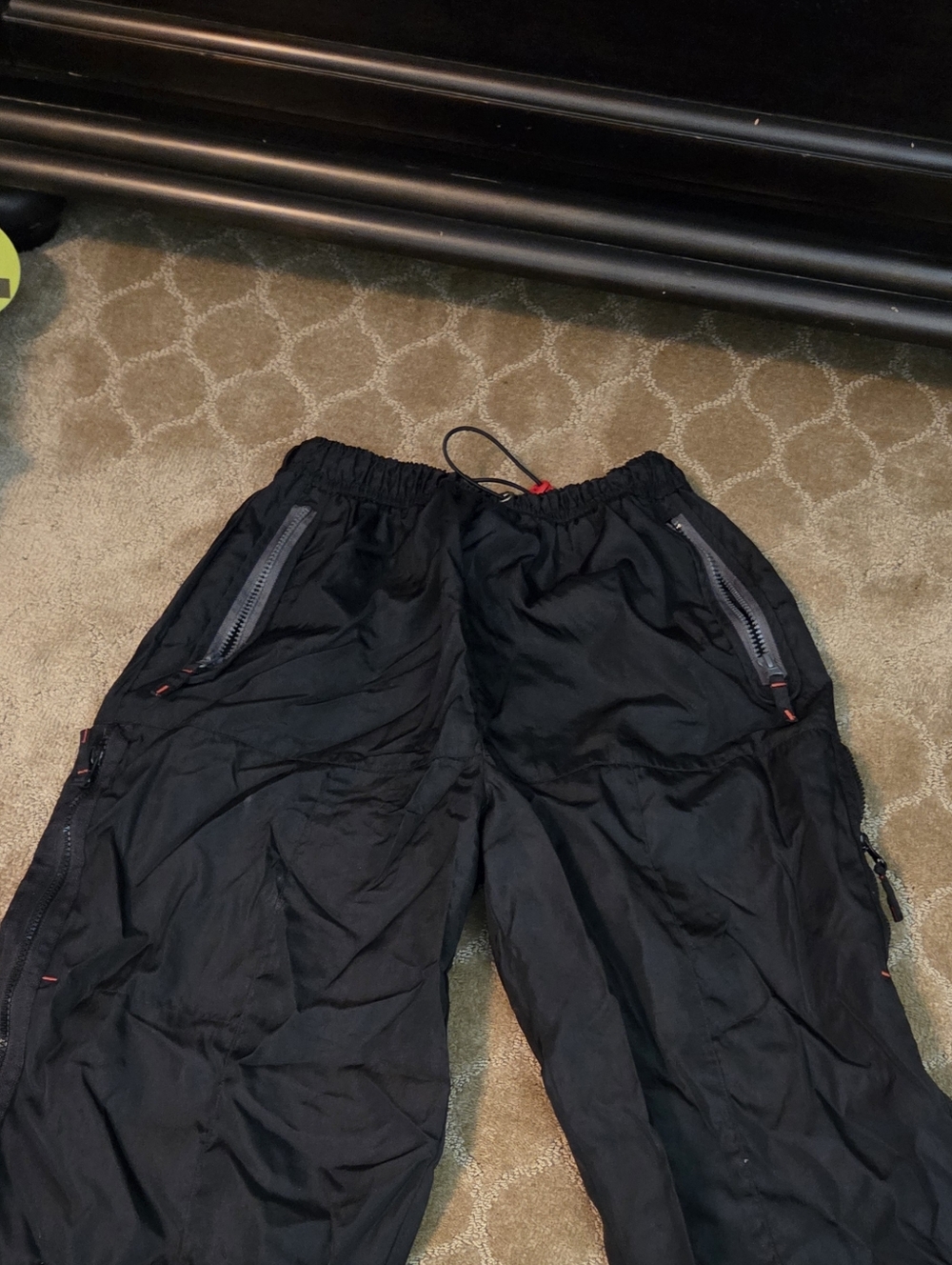 Athletic Works Black Men's Zip-Pocket Joggers